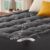 BEDLORE Queen Mattress Topper Viscose Derived from Bamboo, Thick Pillow Top Mattress Pad with Stretchable Pockets for 6-18 inches Mattress, Soft Mattress Topper for Back Pain Relief(Dark Gray)